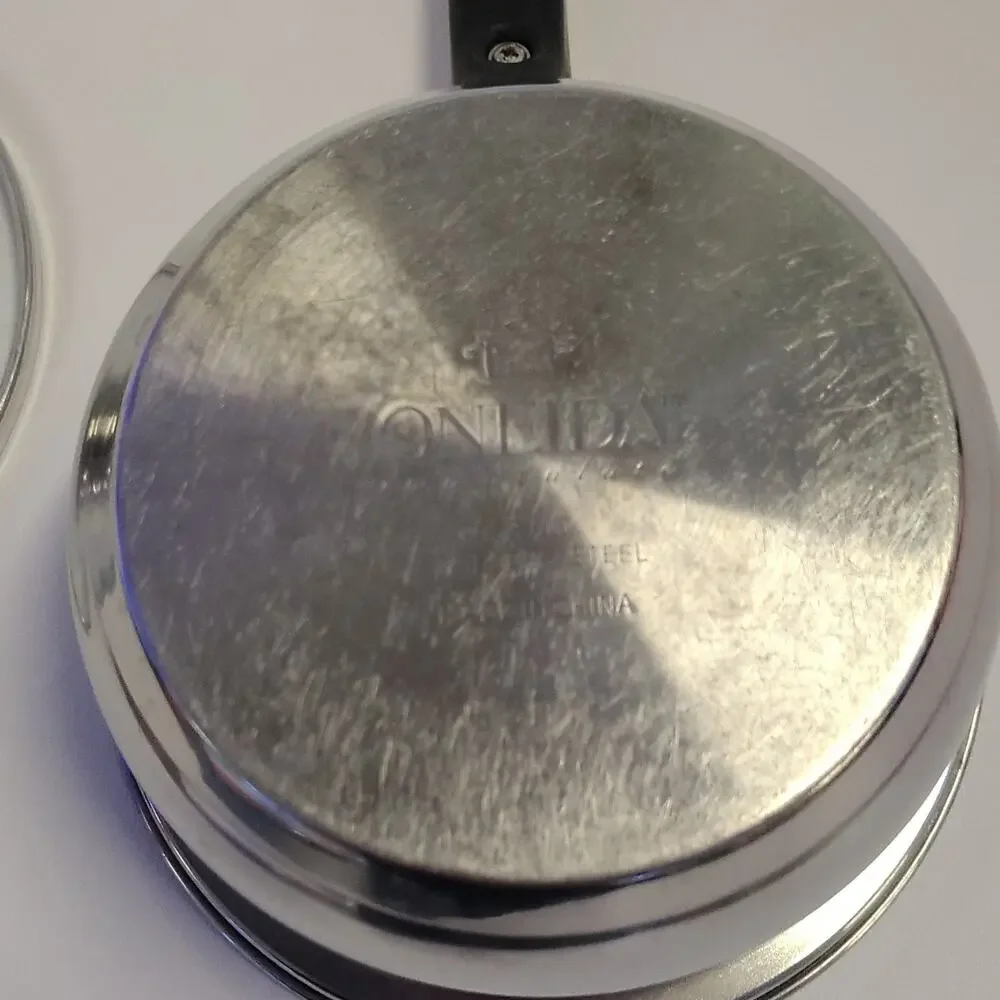Onedia 2 qt 18/10 Stainless Steel Saucepan Pot Kettle Glass Lid